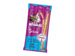 Imagen del producto Whiskas sticks salmon (3u/18gr) (x28)