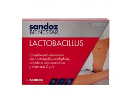 Imagen del producto Sandoz Bienestar Lactobacillus 20 cápsulas