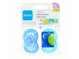 Imagen del producto Man Baby Chupete mam night 6+ azul